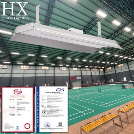 Indoor Badminton Court Linear High Bay Light Anti Glare Sport Light Basketball Gym Lights