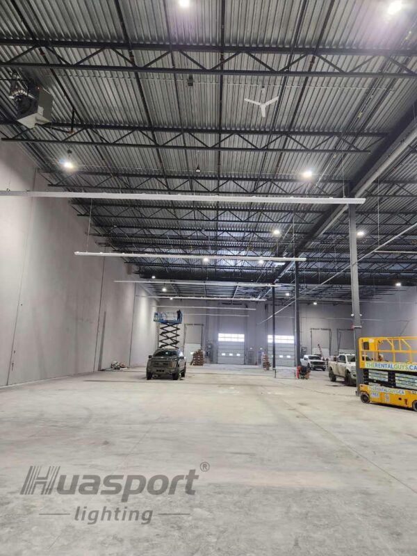 Canada badminton court lighting with ETL 50W Huasport fixtures and 4275 lm