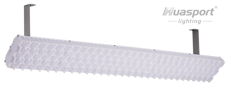 Canada badminton court lines under anti-glare LED sports lighting