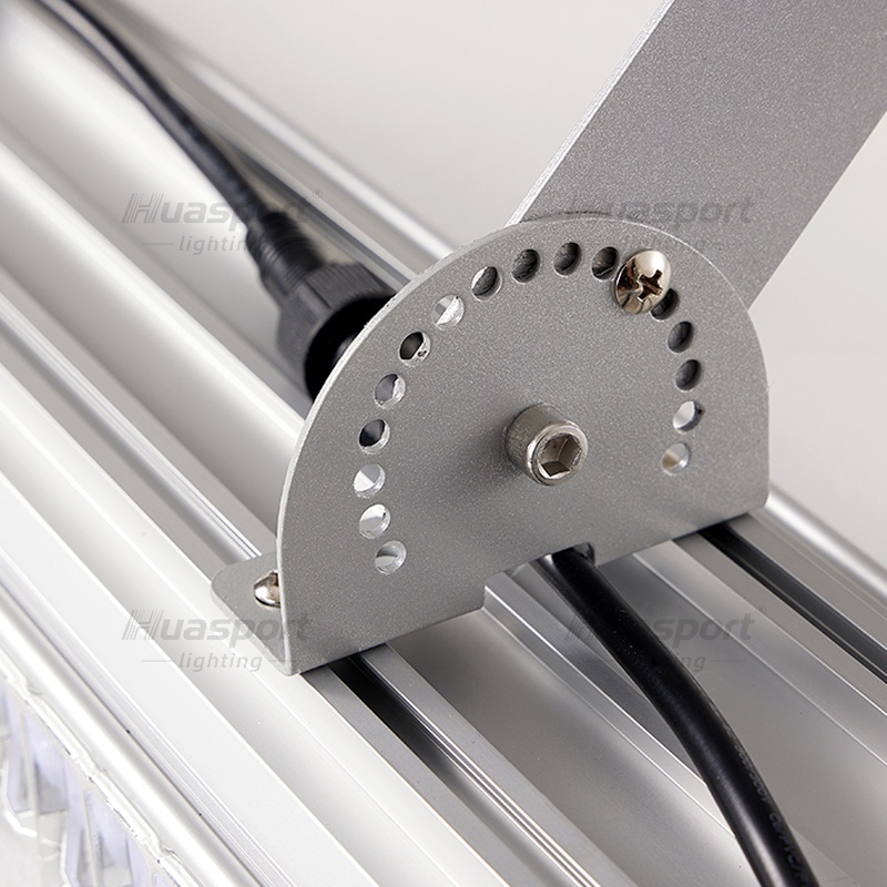 Huasport adjustable bracket for 30-degree padel court lighting aiming from the seventh hole