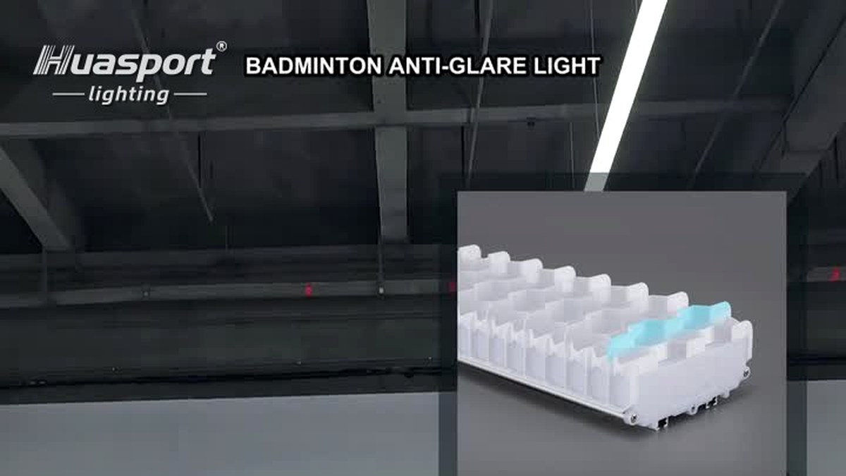 Huasport S90 double layer grille anti-glare badminton court lighting featured image