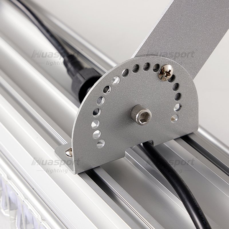 Huasport S70 adjustable metal bracket fixed to aluminum profile for 30-degree badminton lighting aiming